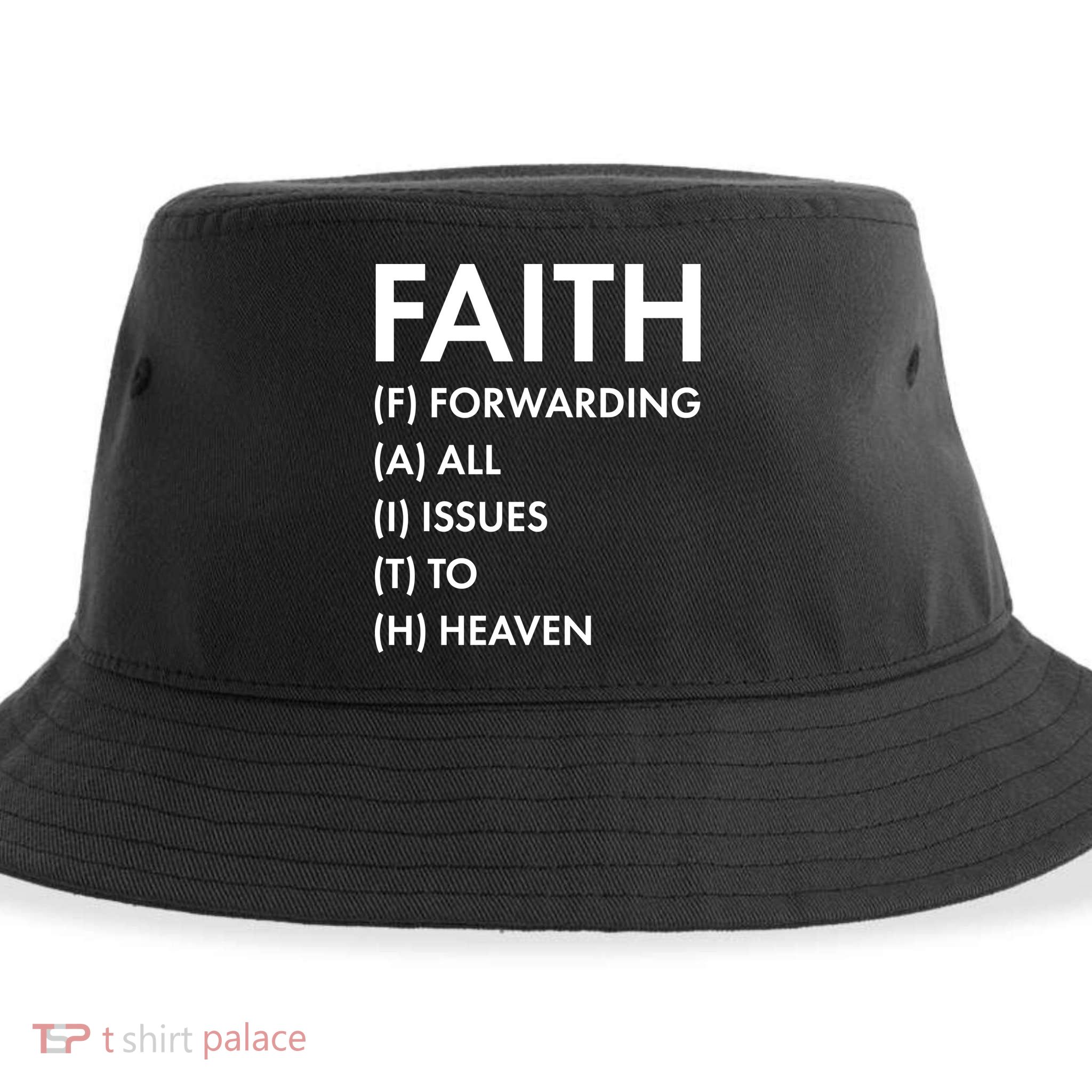 Faith Forwarding All Issues To Heaven Sustainable Bucket Hat