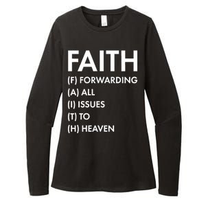 Faith Forwarding All Issues To Heaven Womens CVC Long Sleeve Shirt