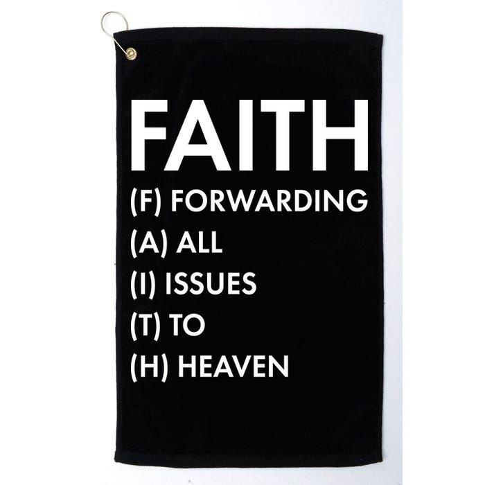 Faith Forwarding All Issues To Heaven Golf Towel
