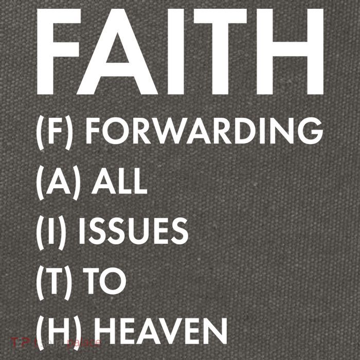 Faith Forwarding All Issues To Heaven Cotton Canvas Backpack