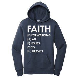 Faith Forwarding All Issues To Heaven Women's Pullover Hoodie