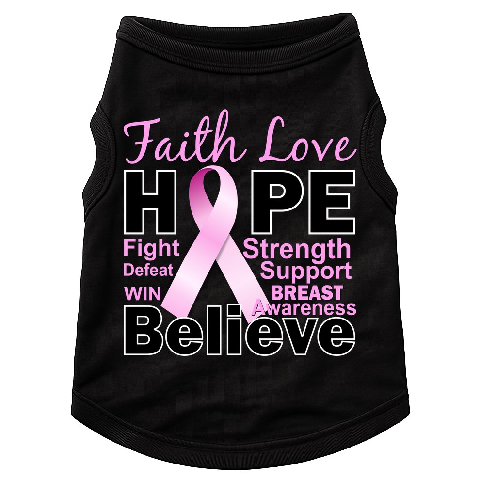 Faith Hope Breast Cancer Awareness Doggie Tank