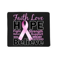 Faith Hope Breast Cancer Awareness Mousepad