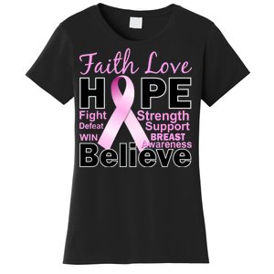 Faith Hope Breast Cancer Awareness Women's T-Shirt