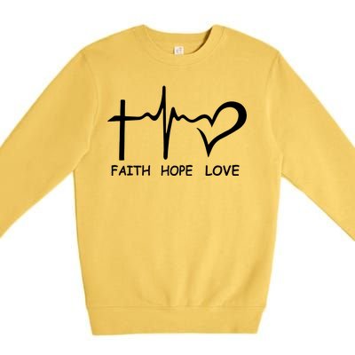 Faith Hope Love Premium Crewneck Sweatshirt