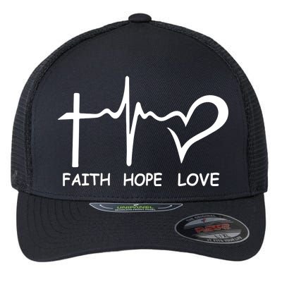 Faith Hope Love Flexfit Unipanel Trucker Cap