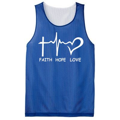 Faith Hope Love Mesh Reversible Basketball Jersey Tank