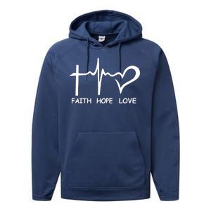 Faith Hope Love Performance Fleece Hoodie