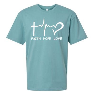 Faith Hope Love Sueded Cloud Jersey T-Shirt