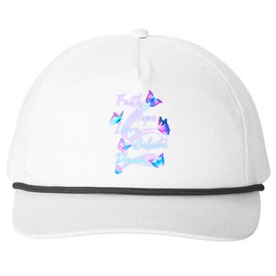 Faith Hope Love Believe Dream - Butterflies Snapback Five-Panel Rope Hat