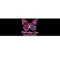 Faith Hope Love Breast Cancer Awareness Butterflies Bumper Sticker