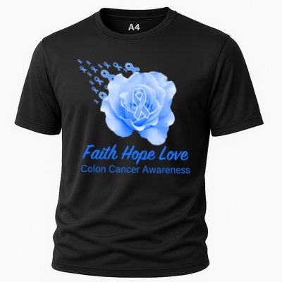 Faith Hope Love Colon Cancer Awareness Cooling Performance Crew T-Shirt