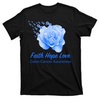 Faith Hope Love Colon Cancer Awareness T-Shirt