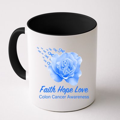Faith Hope Love Colon Cancer Awareness Mug