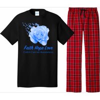 Faith Hope Love Colon Cancer Awareness Pajama Set