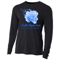 Faith Hope Love Colon Cancer Awareness Cooling Performance Long Sleeve Crew