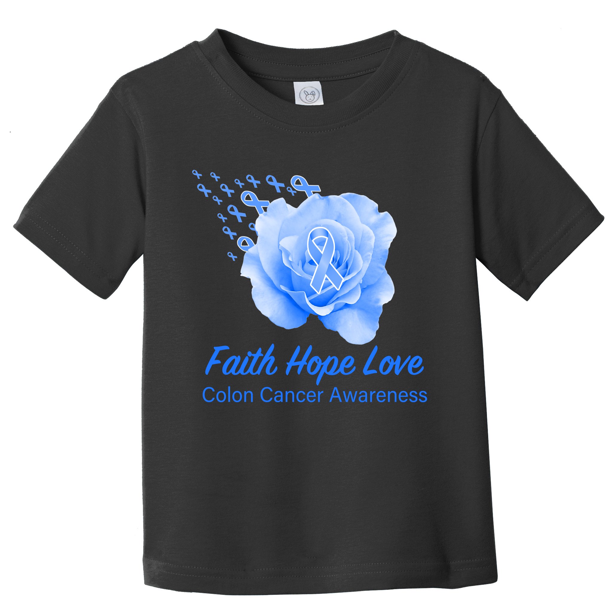Faith Hope Love Colon Cancer Awareness Toddler T-Shirt