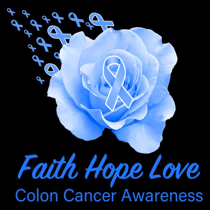 Faith Hope Love Colon Cancer Awareness Toddler T-Shirt