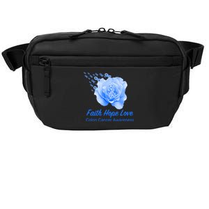 Faith Hope Love Colon Cancer Awareness Crossbody Pack