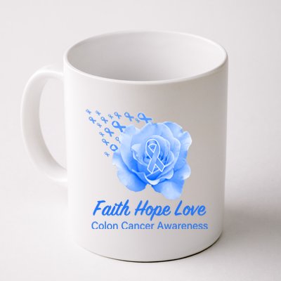 Faith Hope Love Colon Cancer Awareness Coffee Mug