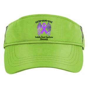 Faith Hope Love Irritable Bowel Syndrome Galaxy Angel Wings Adult Drive Performance Visor