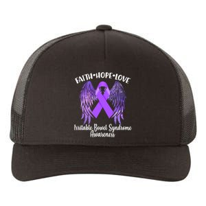 Faith Hope Love Irritable Bowel Syndrome Galaxy Angel Wings Yupoong Adult 5-Panel Trucker Hat