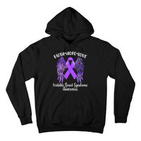 Faith Hope Love Irritable Bowel Syndrome Galaxy Angel Wings Hoodie