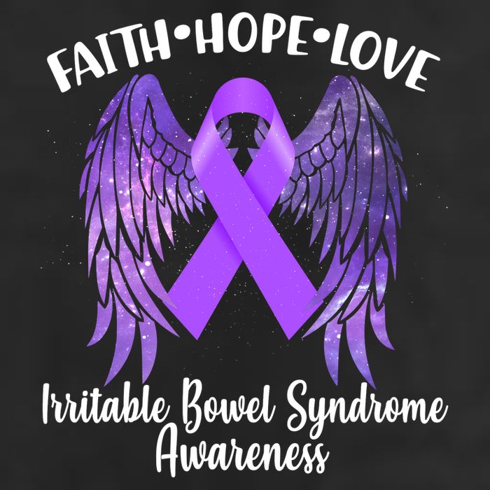 Faith Hope Love Irritable Bowel Syndrome Galaxy Angel Wings Beanie