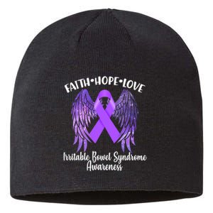 Faith Hope Love Irritable Bowel Syndrome Galaxy Angel Wings Sustainable Beanie