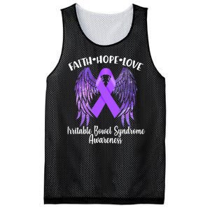 Faith Hope Love Irritable Bowel Syndrome Galaxy Angel Wings Mesh Reversible Basketball Jersey Tank