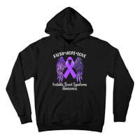 Faith Hope Love Irritable Bowel Syndrome Galaxy Angel Wings Tall Hoodie