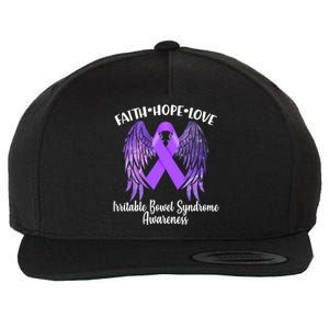 Faith Hope Love Irritable Bowel Syndrome Galaxy Angel Wings Wool Snapback Cap