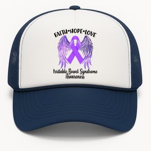 Faith Hope Love Irritable Bowel Syndrome Galaxy Angel Wings Trucker Hat