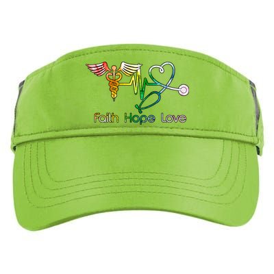 Faith Hope Love Nurse Adult Drive Performance Visor