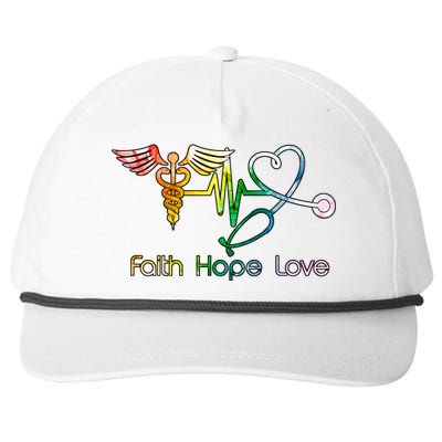 Faith Hope Love Nurse Snapback Five-Panel Rope Hat