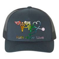 Faith Hope Love Nurse Yupoong Adult 5-Panel Trucker Hat