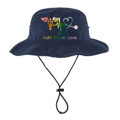 Faith Hope Love Nurse Legacy Cool Fit Booney Bucket Hat