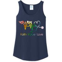 Faith Hope Love Nurse Ladies Essential Tank