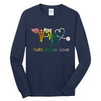 Faith Hope Love Nurse Tall Long Sleeve T-Shirt