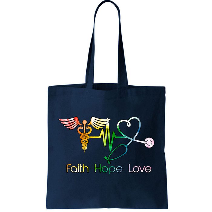 Faith Hope Love Nurse Tote Bag