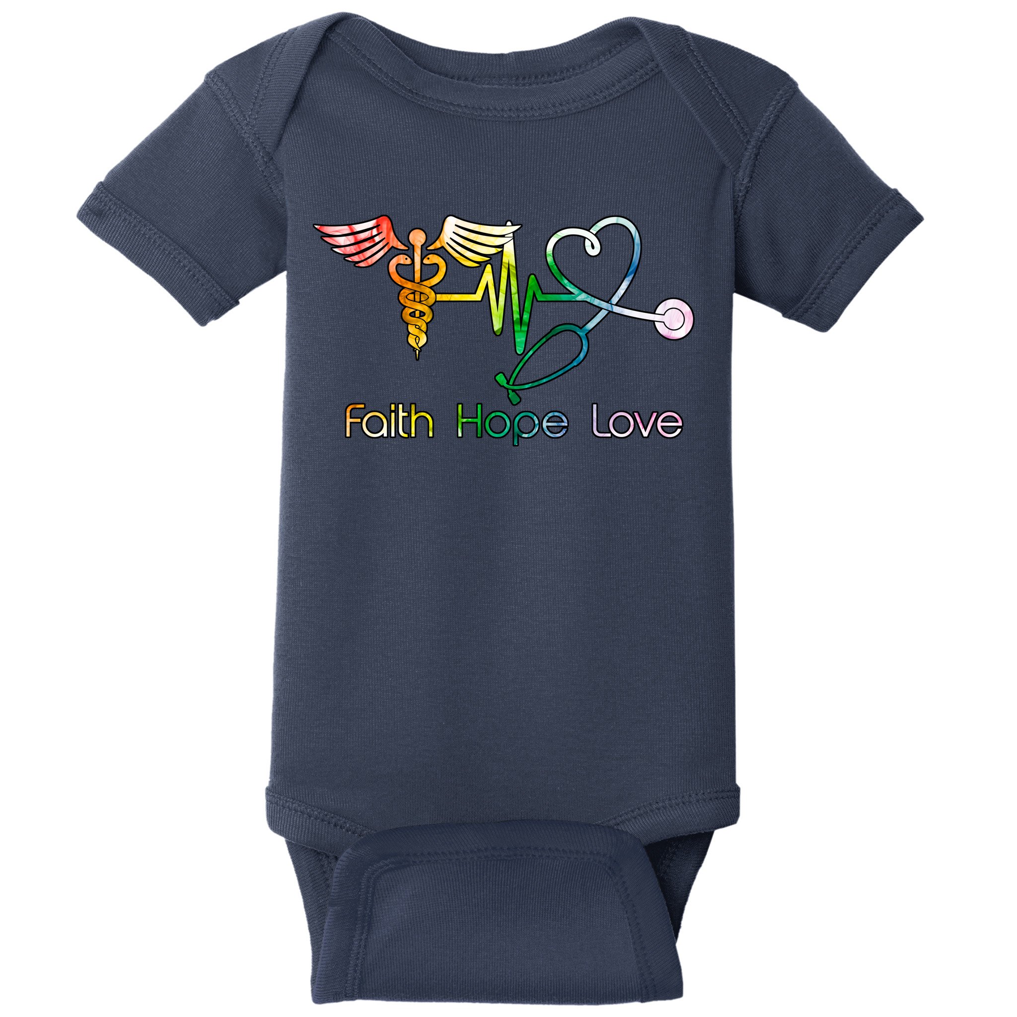 Faith Hope Love Nurse Baby Bodysuit