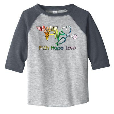 Faith Hope Love Nurse Toddler Fine Jersey T-Shirt