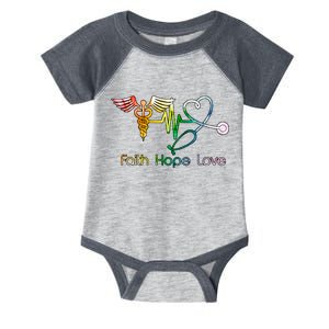 Faith Hope Love Nurse Infant Baby Jersey Bodysuit