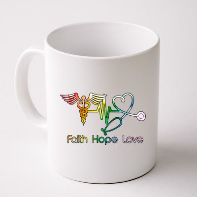 Faith Hope Love Nurse Coffee Mug