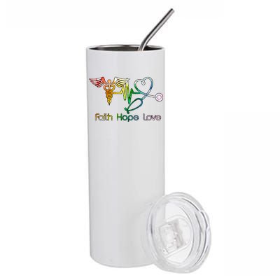 Faith Hope Love Nurse Stainless Steel Tumbler