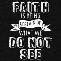 Faith Is Being Certain Of What We Do Not See Ladies PosiCharge Tri-Blend Wicking Tank