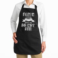 Faith Is Being Certain Of What We Do Not See Apron