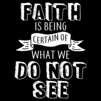 Faith Is Being Certain Of What We Do Not See Apron
