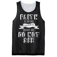 Faith Is Being Certain Of What We Do Not See Mesh Reversible Basketball Jersey Tank