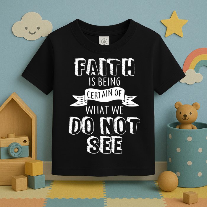Faith Is Being Certain Of What We Do Not See Toddler T-Shirt